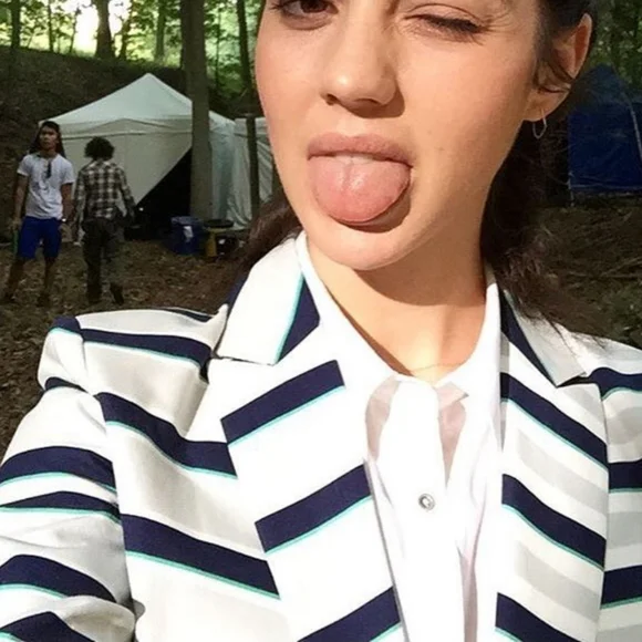 ICB NEW YORK STRIPES DOUBLE BREASTED BLAZER WOMEN'S SIZE 6 - Picture 2 of 14